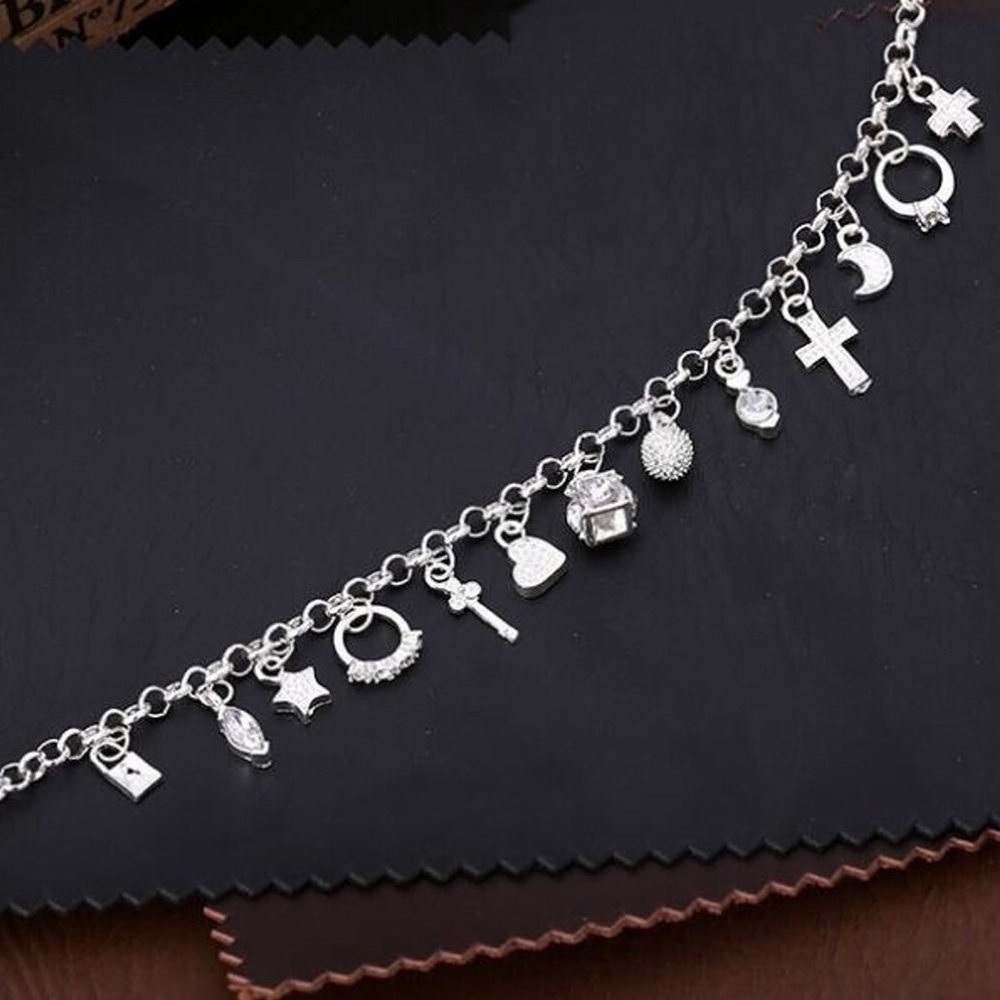 LAST ONE‼️ 925 Sterling Silver Charm Bracelet - Picture 4 of 9